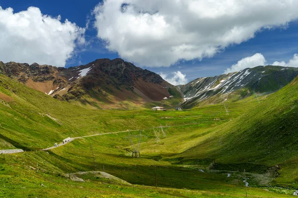 Berglandschaft Entlang Der Straße Zum Stilfserjoch Provinz Sondrio Lombardei Italien — Stockfoto