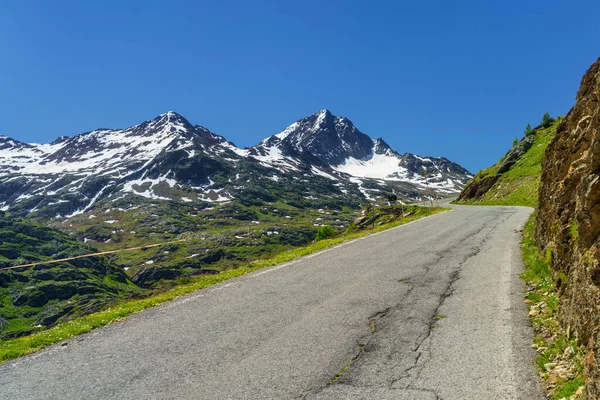 Passo Gavia Sondrio Province Lombardy Italy Landscape Mountain Pass Summer — Stock Photo, Image