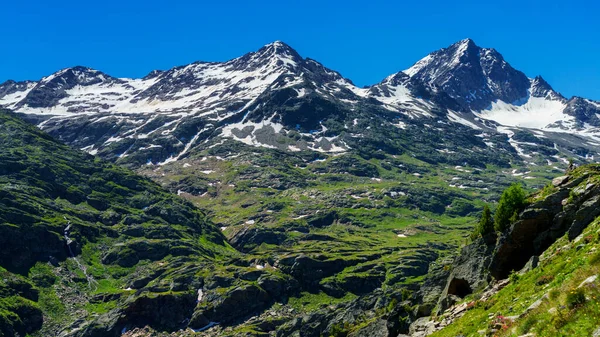 Passo Gavia Provinz Sondrio Lombardei Italien Landschaft Entlang Des Passes — Stockfoto