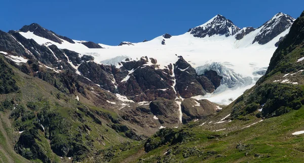 Passo Gavia Sondrio Tartomány Lombardia Olaszország Táj Hágó Mentén Nyáron — Stock Fotó