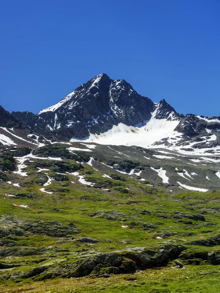 Passo Gavia Provincia Sondrio Lombardía Italia Paisaje Largo Del Paso —  Fotos de Stock