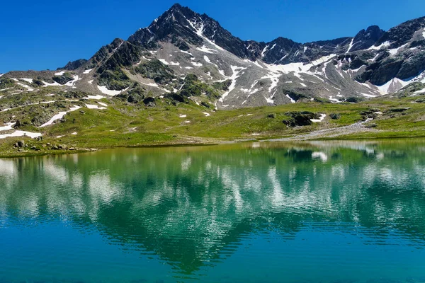 Passo Gavia Province Sondrio Lombardie Italie Paysage Long Col Montagne — Photo