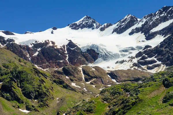 Passo Gavia Sondrio Tartomány Lombardia Olaszország Táj Hágó Mentén Nyáron — Stock Fotó