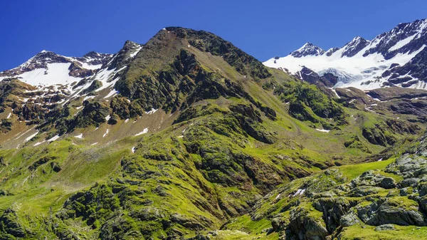 Passo Gavia Sondrio Tartomány Lombardia Olaszország Táj Hágó Mentén Nyáron — Stock Fotó