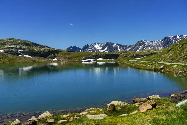 Passo Gavia Provincie Sondrio Lombardije Italië Landschap Langs Bergpas Zomer — Stockfoto