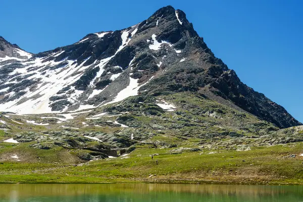 Passo Gavia Province Sondrio Lombardie Italie Paysage Long Col Montagne — Photo