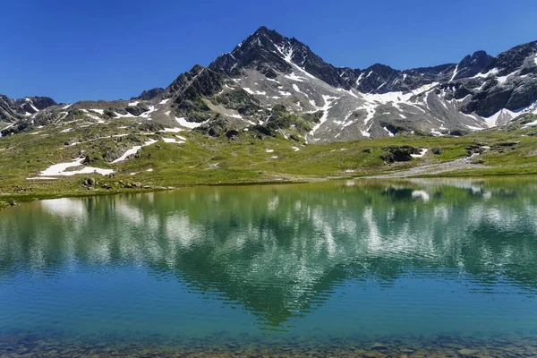 Passo Gavia Province Sondrio Lombardie Italie Paysage Long Col Montagne — Photo