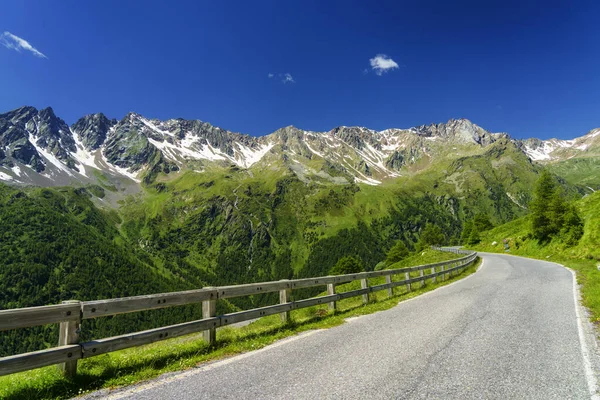 Passo Gavia Province Brescia Lombardie Italie Paysage Long Col Montagne — Photo