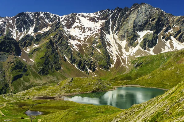 Passo Gavia Brescia Province Lombardy Italy Landscape Mountain Pass Summer — 图库照片