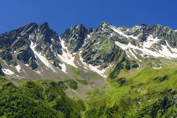 Passo Gavia Bresciaprovinsen Lombardiet Italien Landskap Längs Bergspasset Sommaren — Stockfoto