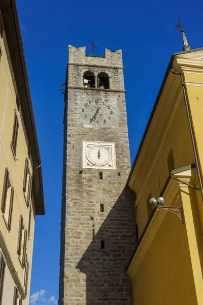 Ponte Legno Brescia Province Lombardy Italy 卡莫尼卡山谷的古镇 历史建筑的外部 — 图库照片