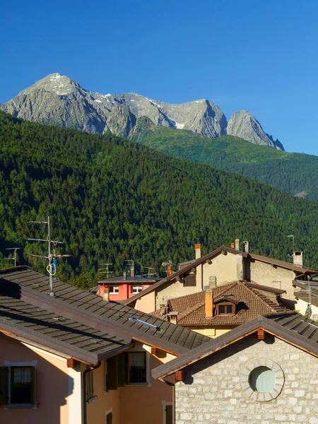 Ponte Legno Provincie Brescia Lombardije Italië Oude Stad Vallei Van — Stockfoto