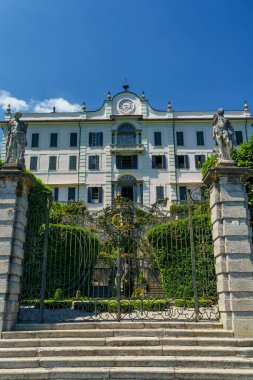 Tremezzo, Como Eyaleti, Lombardy, İtalya: Como Gölü üzerindeki tarihi ev Villa Carlotta 'nın dışı