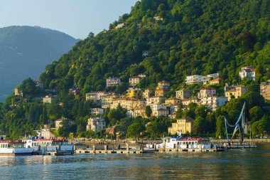 Como, Lombardy, İtalya: Akşam gölü