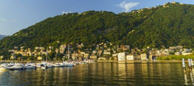 Como, Lombardy, İtalya: Akşam gölü