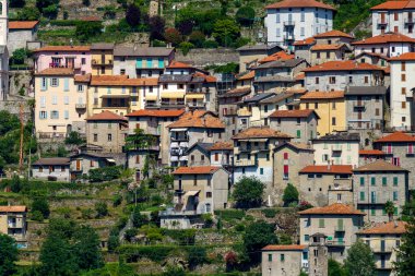 Como Gölü yazın Cernobbio, Como, Lombardy, İtalya