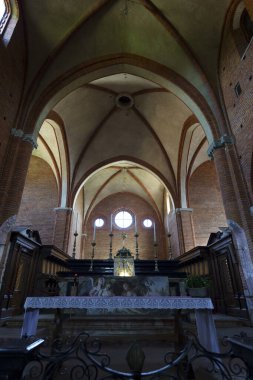 Morimondo, Milan, Lombardy, İtalya: ortaçağ manastırının içi