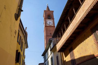 Abbiategrasso, Milan Eyaleti, Lombardiya, İtalya: tarihi şehrin eski binaları