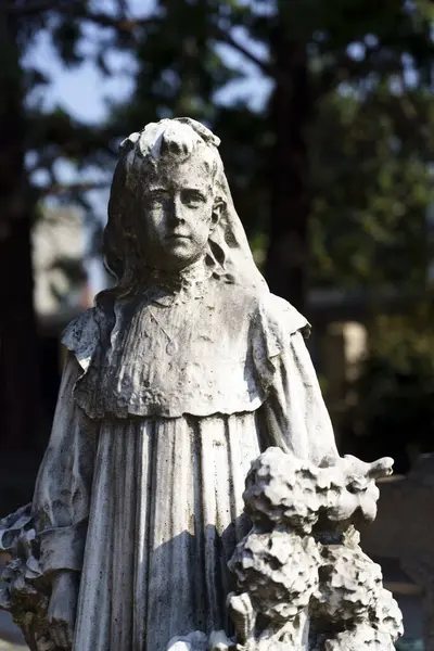 Mailand Lombardei Italien Historischer Friedhof Cimitero Monumentale Ein Grab Mit — Stockfoto