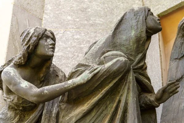 Milano Lombardia Italia Cimitero Storico Conosciuto Come Cimitero Monumentale Una — Foto Stock