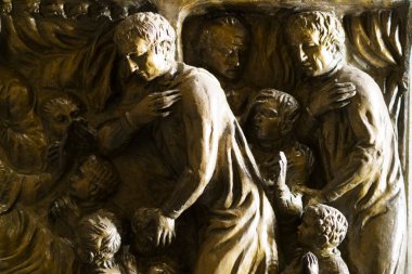 Milan, Lombardy, İtalya: tarihi Sant Agostino kilisesinin içi: