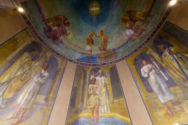 Milan, Lombardy, İtalya: tarihi Sant Agostino kilisesinin içi
