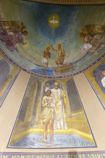 Mailand Lombardei Italien Innenraum Der Historischen Kirche Sant Agostino Malerei — Stockfoto