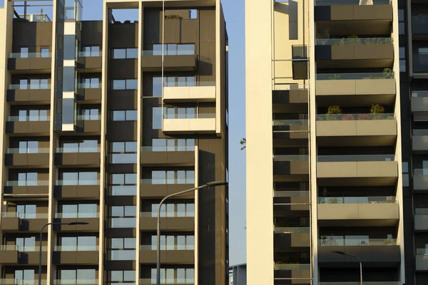 Mailand Lombardei Italien Außenfassade Moderner Wohngebäude Portello — Stockfoto