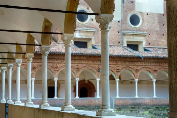 Certosa Pavia Esterno Della Storica Abbazia Pavia Provincia Lombardia Italia — Foto Stock