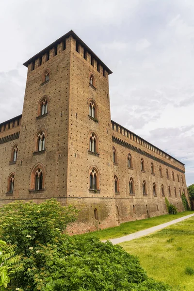 Exterior Medieval Castle Pavia Lombardy Italy Known Castello Visconteo — Stock Photo, Image