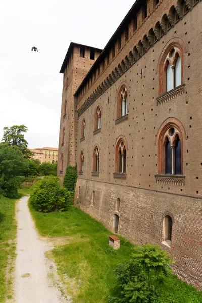 Exterior Medieval Castle Pavia Lombardy Italy Known Castello Visconteo — Stock Photo, Image