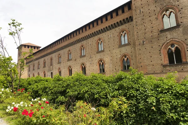 Talya Daki Pavia Lombardiya Daki Castello Visconteo Adlı Ortaçağ Şatosunun — Stok fotoğraf