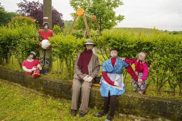 Maranzana Asti Province Piedmont Italy Typical Puppets Known Babaci Monferrato — Stock Photo, Image