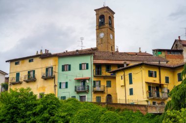Ricaldone, Monferrato 'daki eski köy, Unesco Dünya Mirası Bölgesi, Acqui Terme, Alessandria ili, Piedmont, İtalya