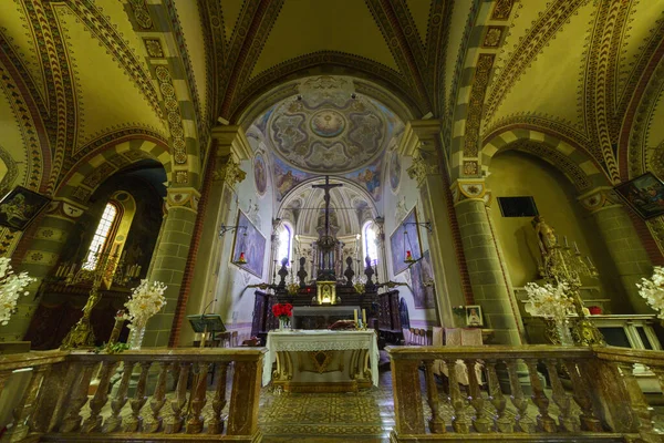 Mombaruzzo Província Asti Monferrato Piemonte Itália Interior Igreja Medieval Sant — Fotografia de Stock