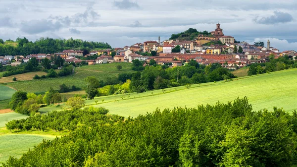 Venkovská Krajina Monferrato Unesco Světové Dědictví Blízkosti Calliano Asti Provincie — Stock fotografie