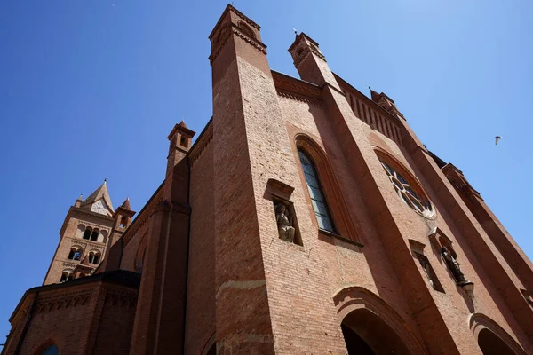 Alba Cuneo Ili Piedmont Talya Nın Tarihi Katedrali — Stok fotoğraf
