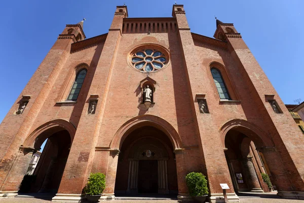 Exterior Catedral Histórica Alba Provincia Cuneo Piamonte Italia —  Fotos de Stock