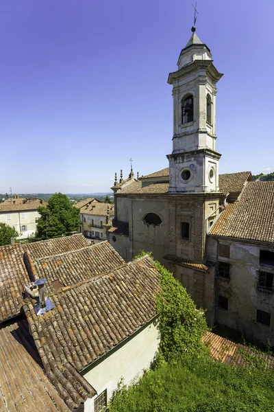 Vista Clavesana Pequeño Pueblo Histórico Provincia Cuneo Piamonte Italia —  Fotos de Stock