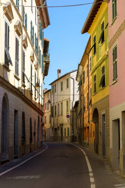 Rue Gavi Ville Historique Monferrato Province Alessandria Piémont Italie — Photo