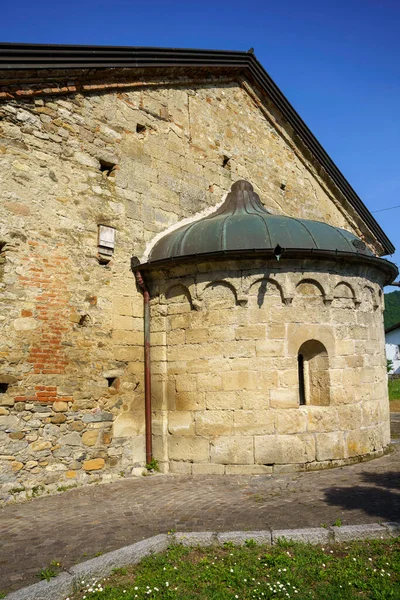 Külső Középkori Templom Sant Antonio Borghetto Borbera Alessandria Tartomány Piemonte — Stock Fotó