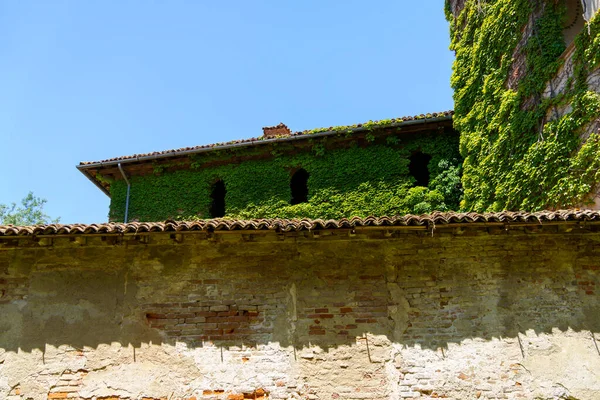 Exteriér Středověkého Hradu Castelnuovo Bormida Provincie Alessandria Monferrato Piemont Itálie — Stock fotografie