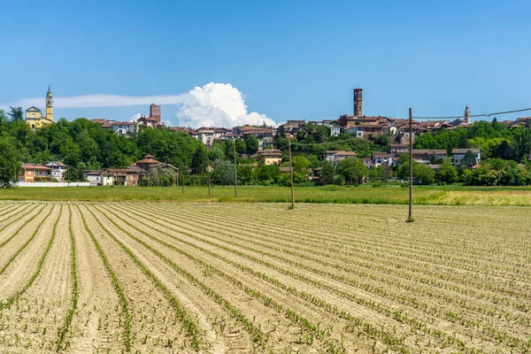 View Capriata Orba Old Town Monferrato Alessandria Province Piedmont Italy — Stock Photo, Image