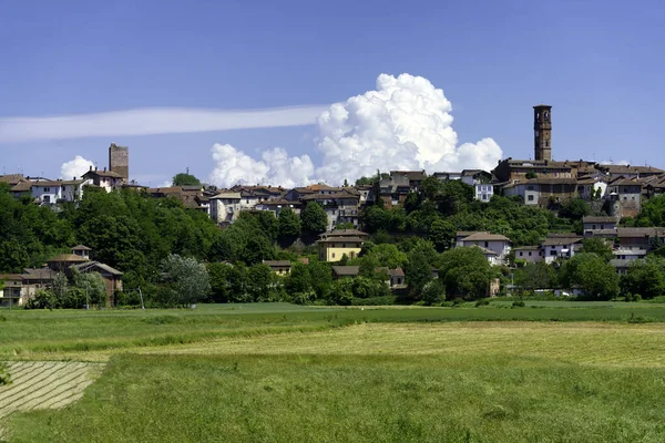 Άποψη Της Capriata Orba Παλιά Πόλη Στο Monferrato Επαρχία Alessandria — Φωτογραφία Αρχείου