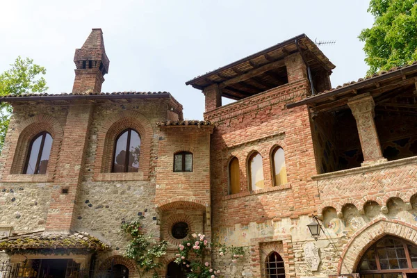 Grazzano Visconti Piacenza Ili Emilia Romagna Talya Ortaçağ Tarzında Tarihi — Stok fotoğraf