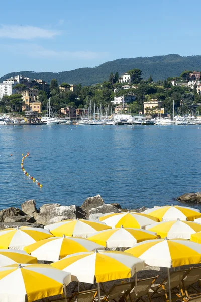 Fogos de artifício em Rapallo — Fotografia de Stock