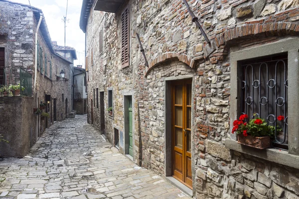 Montefioralle (chianti, Toskánsko) — Stock fotografie