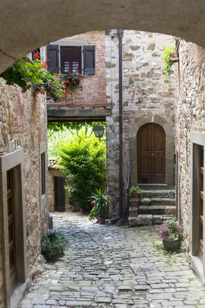 Montefioralle (Chianti, Toscana ) — Fotografia de Stock