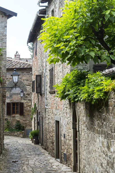 Montefioralle (chianti, Toskánsko) — Stock fotografie