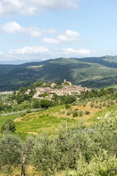 Montefioralle (chianti, Toscana) — Stockfoto